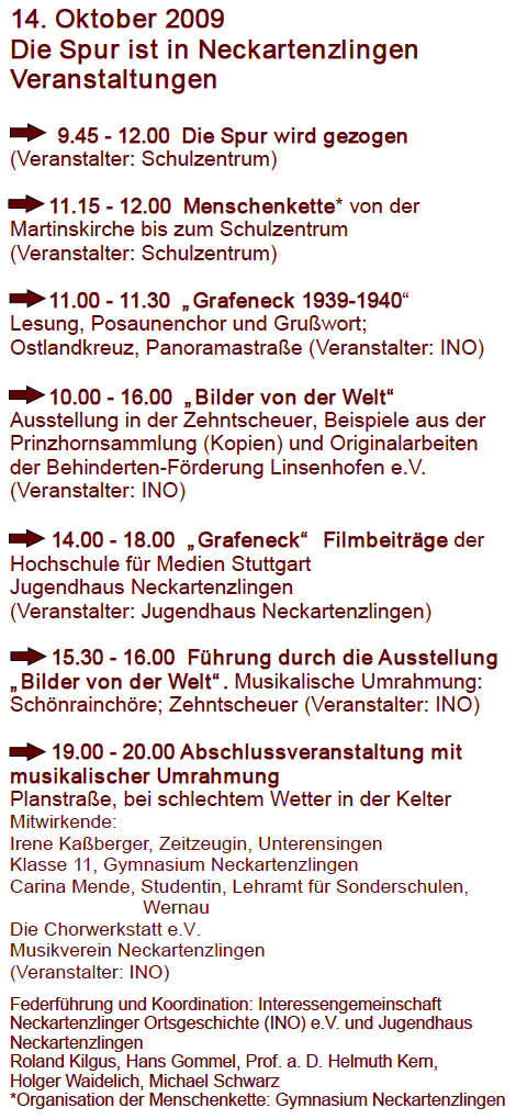 Programm Neckartenzlingen